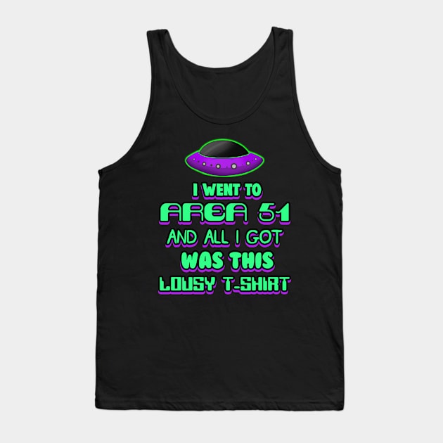 Area 51 Raid Meme Tank Top by Barnyardy